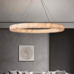 Rivent Alabaster Round Chandelier 60"