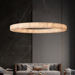 Rivent Alabaster Round Chandelier 60"