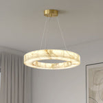 Rivent Alabaster Round Chandelier 31"
