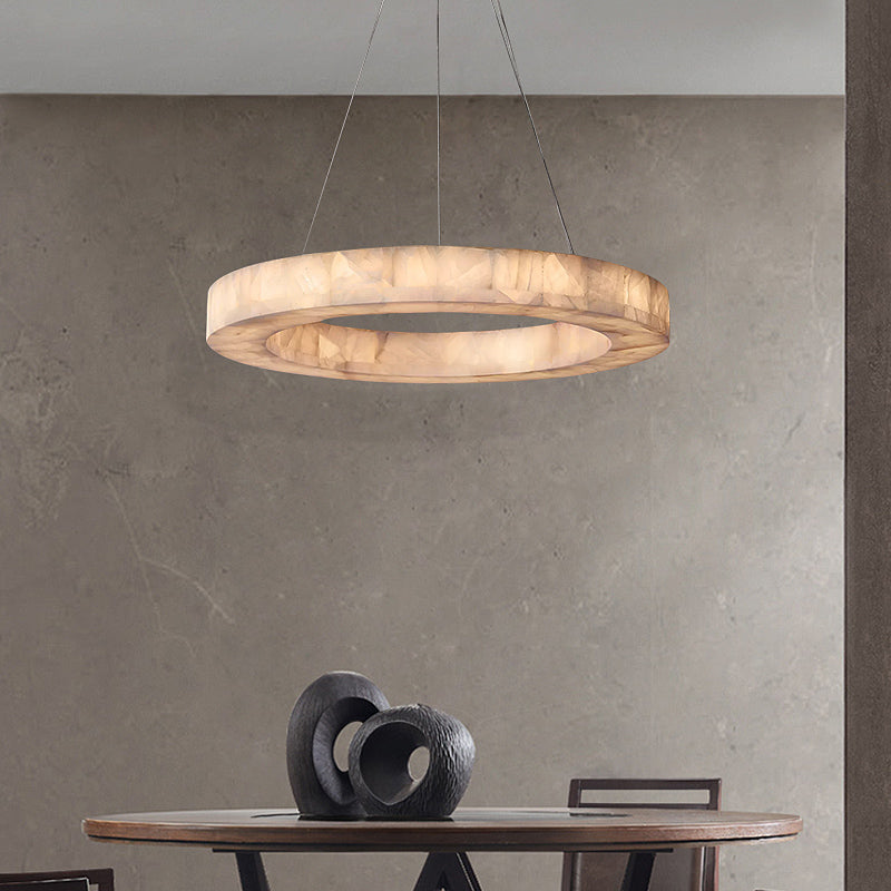 Rivent Alabaster Round Chandelier 40"