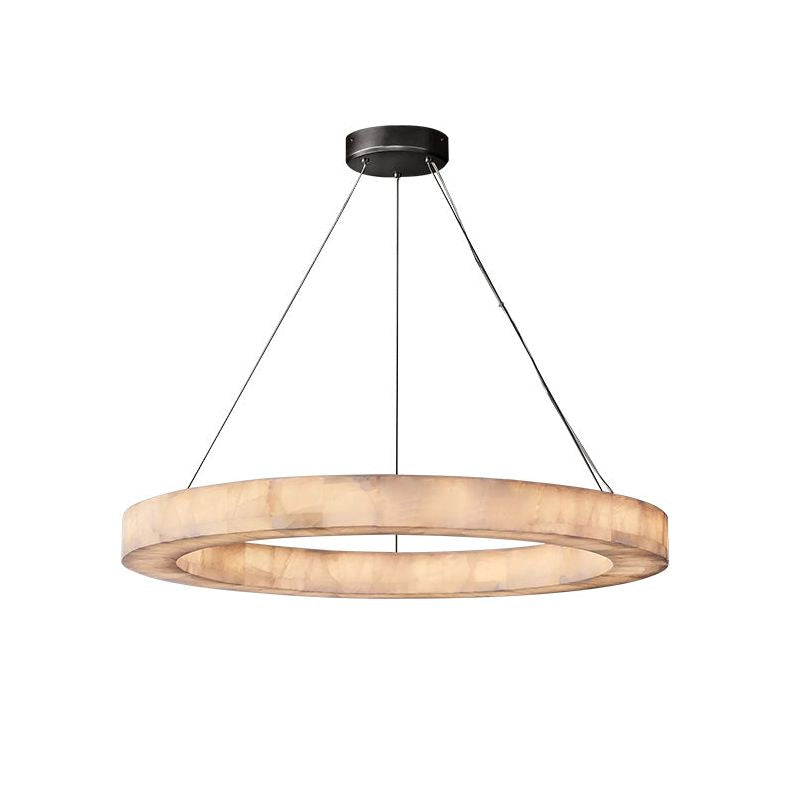 Rivent Alabaster Round Chandelier 40"
