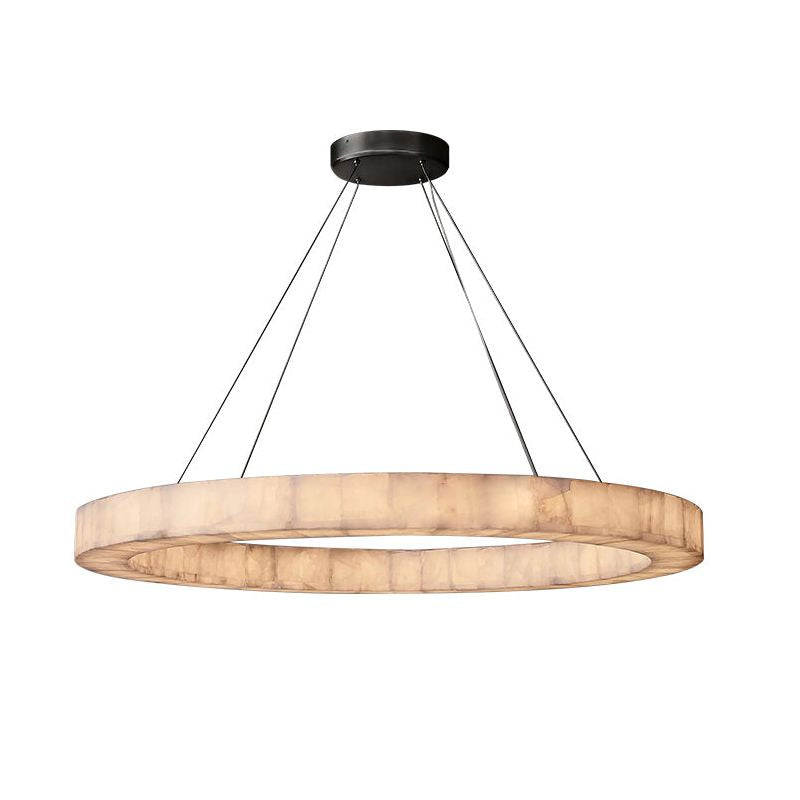 Rivent Alabaster Round Chandelier 60"