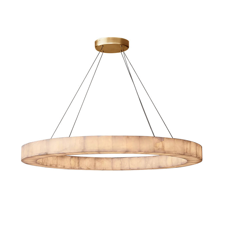 Rivent Alabaster Round Chandelier 60"