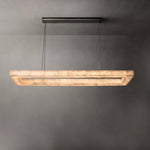 Rivent Alabaster Rectangular Chandelier 72"