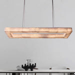 Rivent Alabaster Rectangular Chandelier 72"