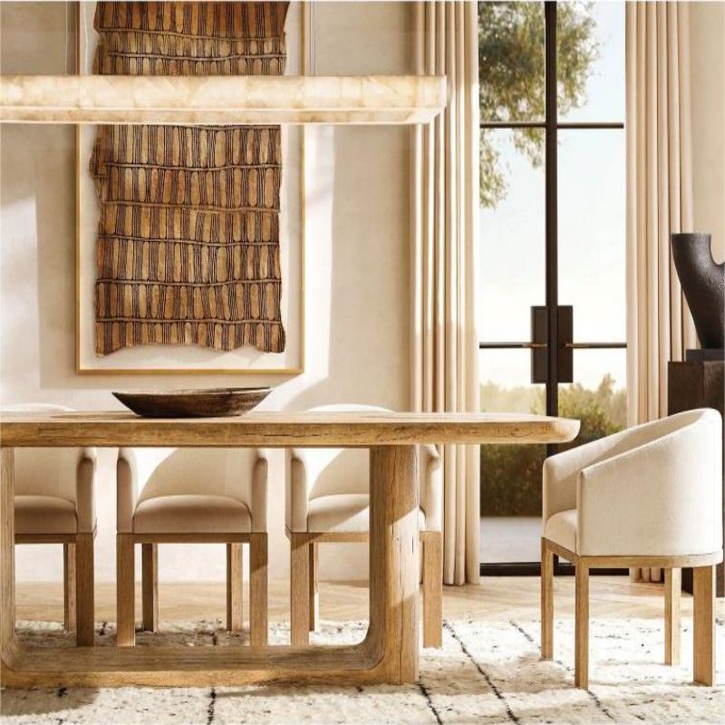 Rivent Alabaster Rectangular Chandelier 72"
