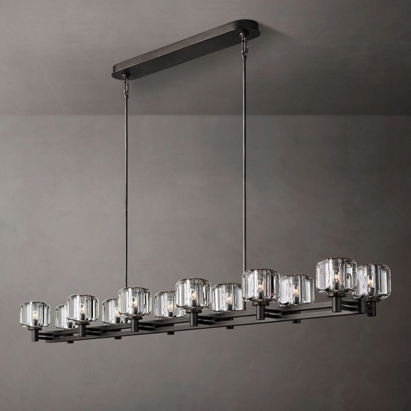 Deveret Double Linear Chandelier 72"