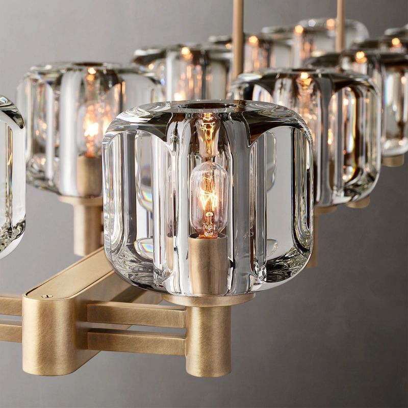 Deveret Double Linear Chandelier 72"