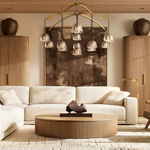 Hemival Round Chandelier 48"