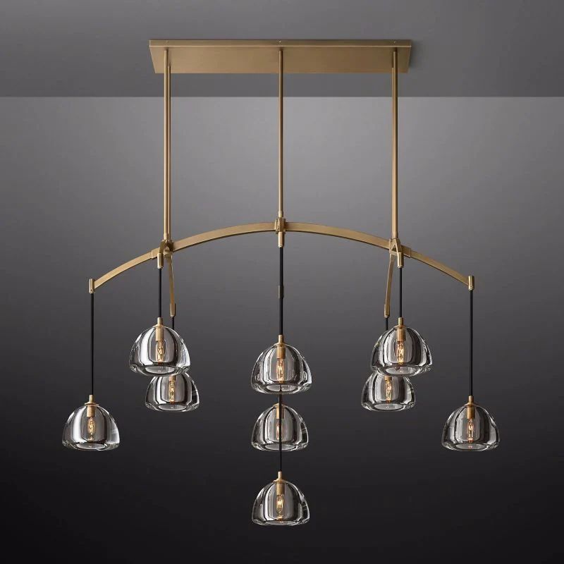 Hemival Linear Chandelier 54"