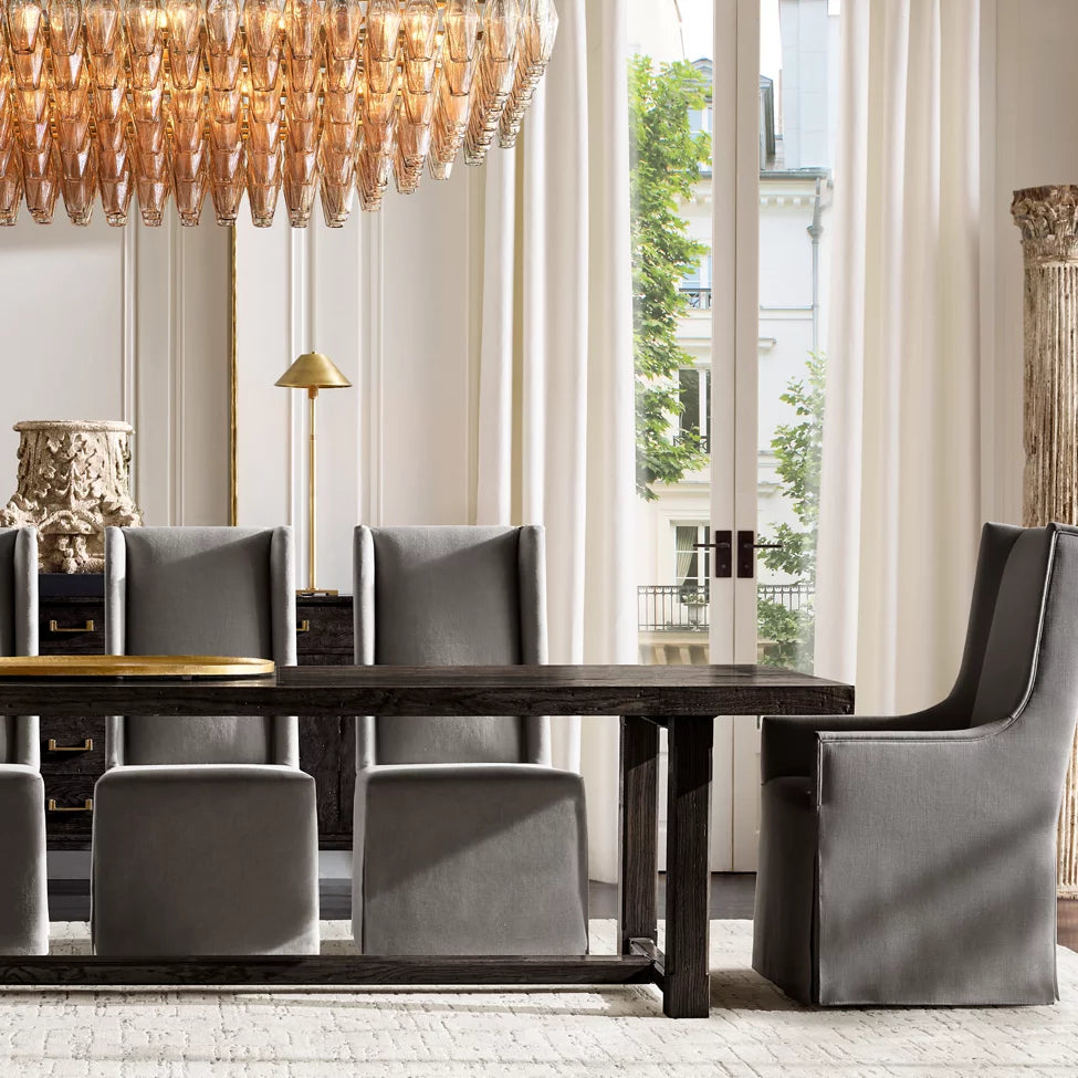 Chivaro Tiered Rectangular Chandelier 74"