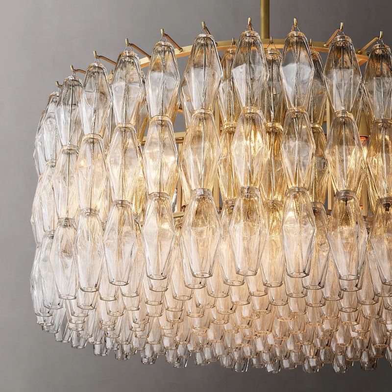 Chivaro Round Chandelier 37"