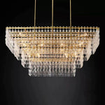Marvion Tiered Rectangle Chandelier 72"