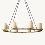 Paucent Shade Round Chandelier 36"