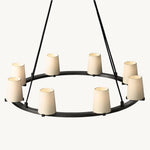Paucent Shade Round Chandelier 36"