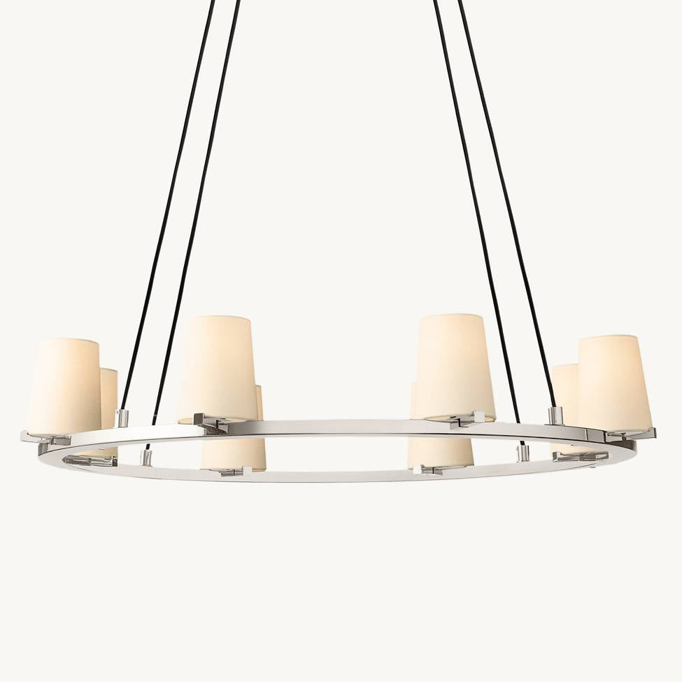 Paucent Shade Round Chandelier 36"