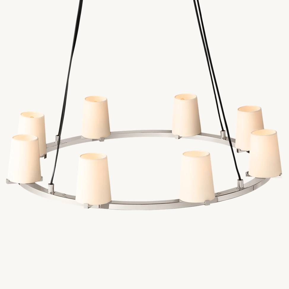 Paucent Shade Round Chandelier 36"