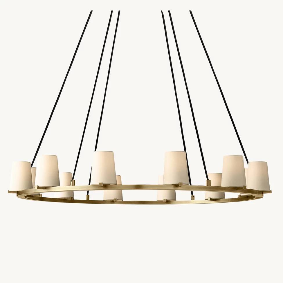 Paucent Shade Round Chandelier 48"