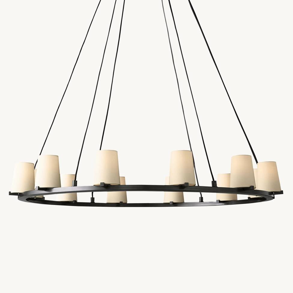 Paucent Shade Round Chandelier 48"