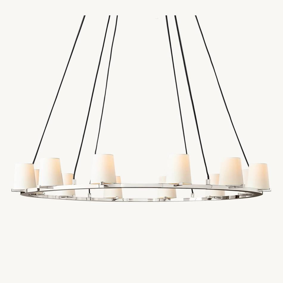 Paucent Shade Round Chandelier 48"