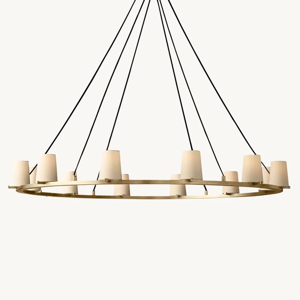 Paucent Shade Round Chandelier 60"