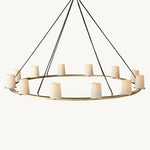 Paucent Shade Round Chandelier 60"