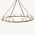 Paucent Shade Round Chandelier 60"