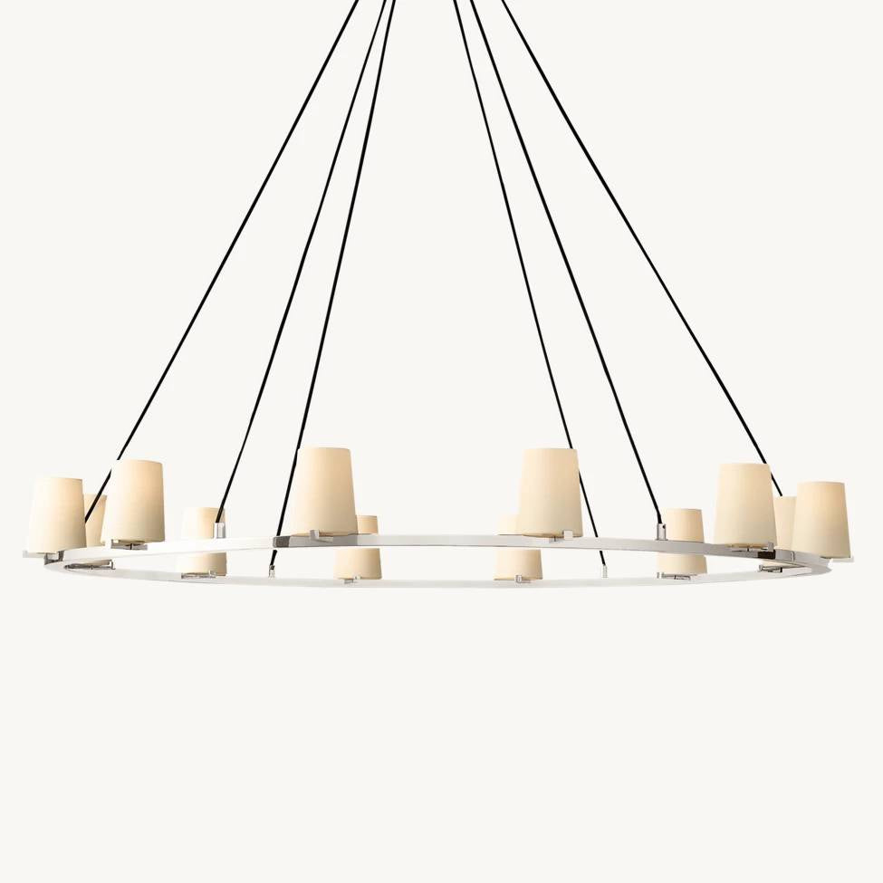Paucent Shade Round Chandelier 60"