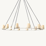Paucent Shade Round Chandelier 60"