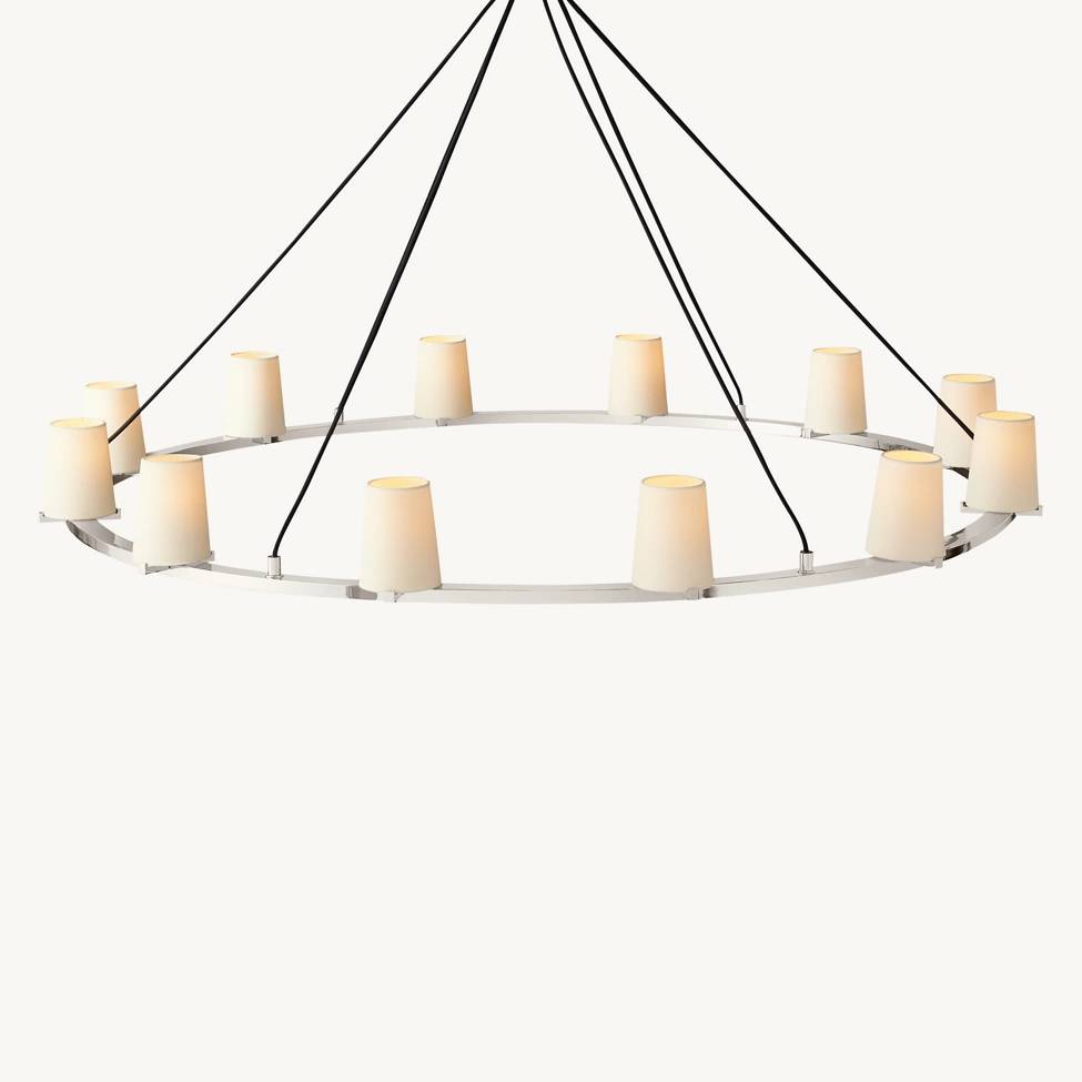 Paucent Shade Round Chandelier 60"