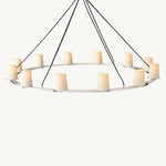 Paucent Shade Round Chandelier 60"