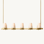 Paucent Shade Linear Chandelier 49"