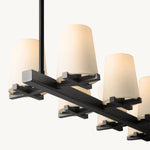 Paucent Shade Linear Chandelier 49"