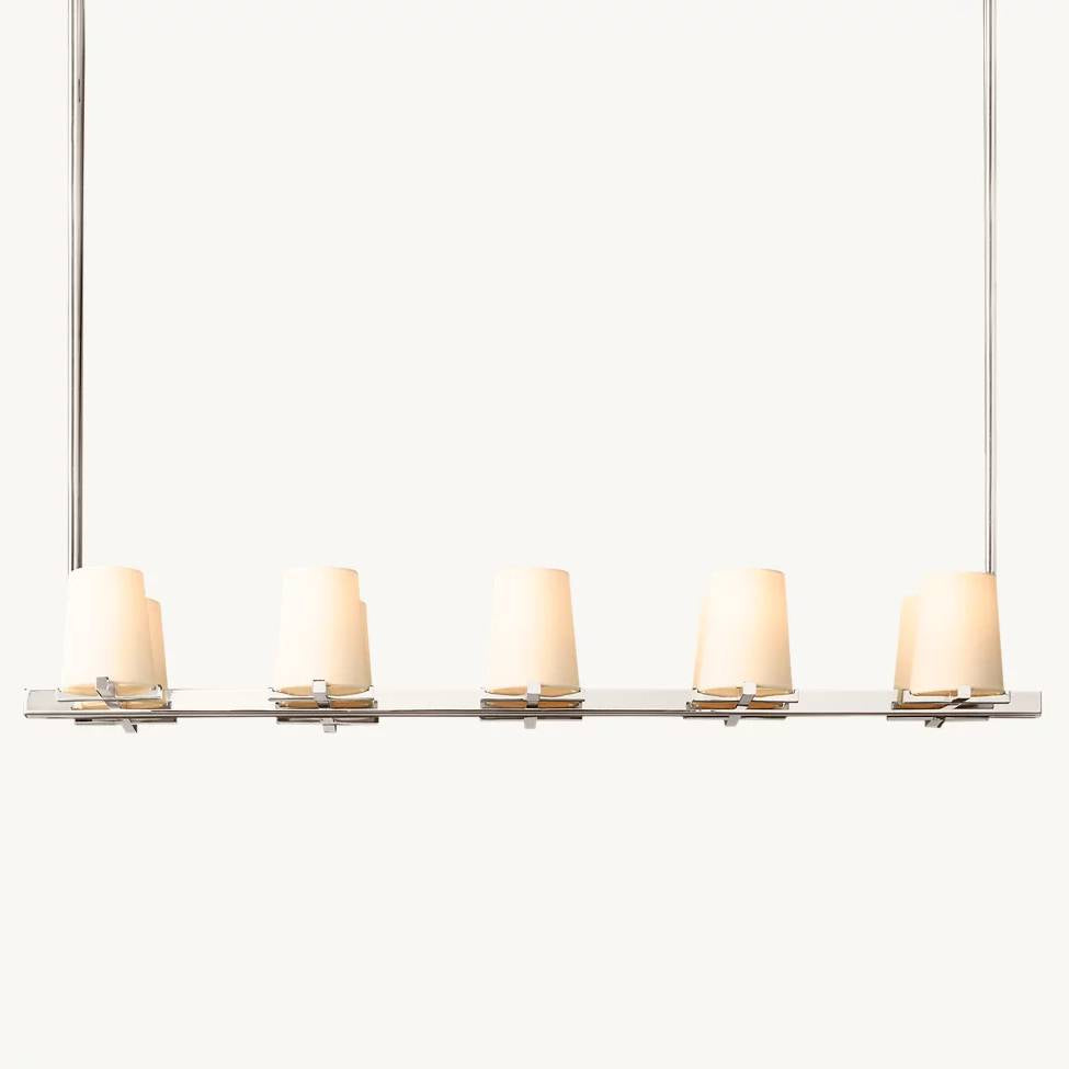 Paucent Shade Linear Chandelier 49"