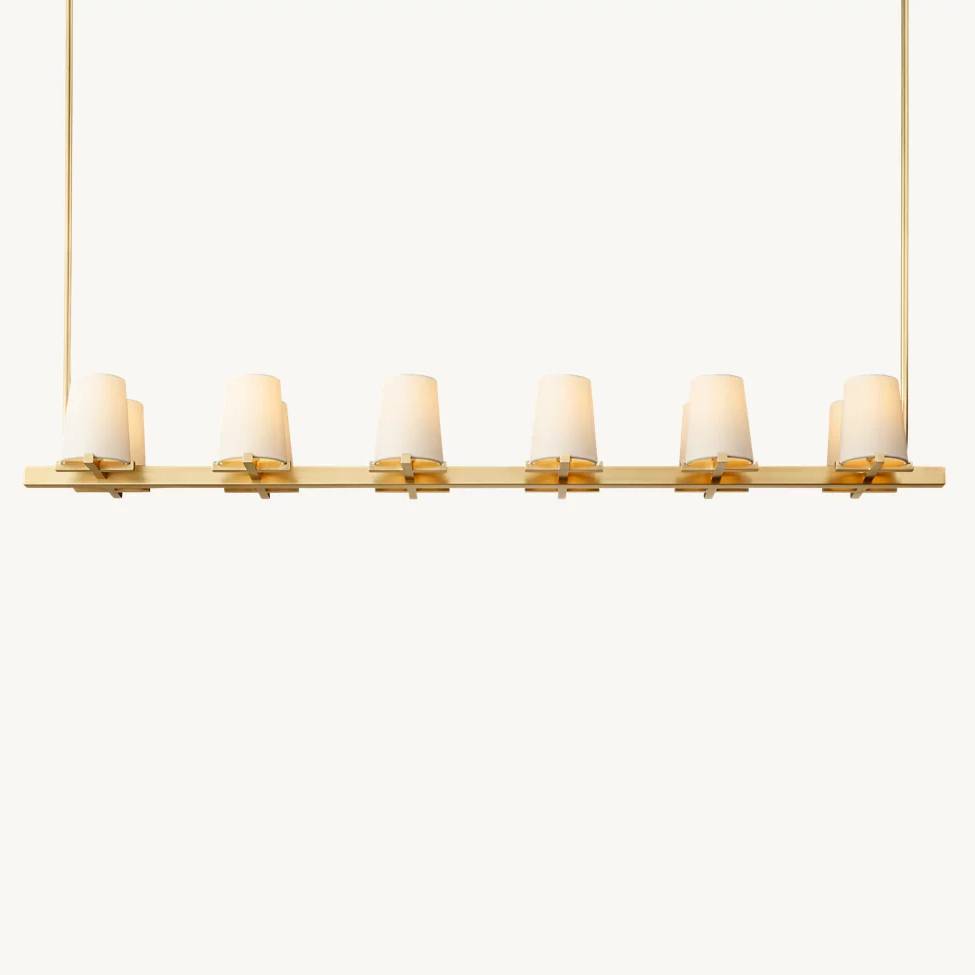 Paucent Shade Linear Chandelier 60"