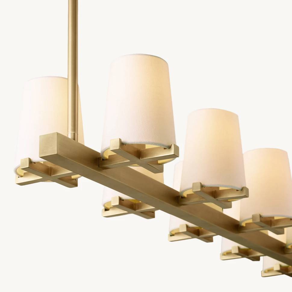Paucent Shade Linear Chandelier 60"