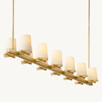 Paucent Shade Linear Chandelier 60"
