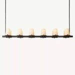 Paucent Shade Linear Chandelier 60"