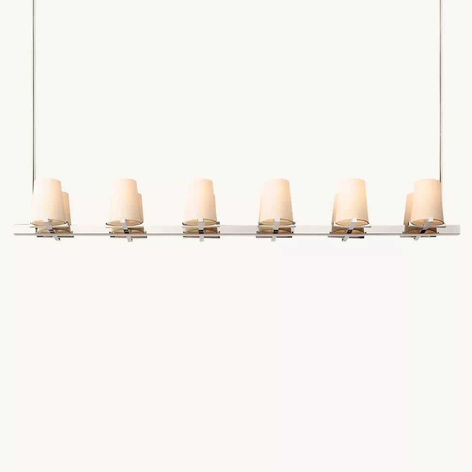 Paucent Shade Linear Chandelier 60"