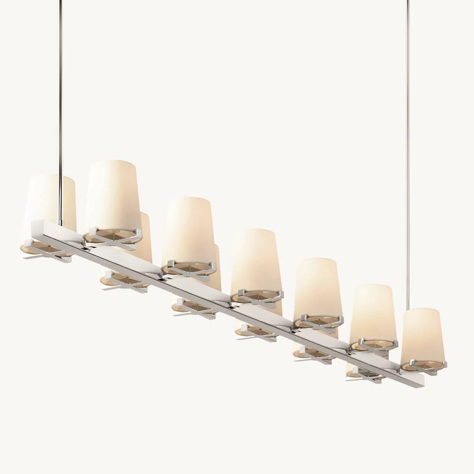 Paucent Shade Linear Chandelier 60"