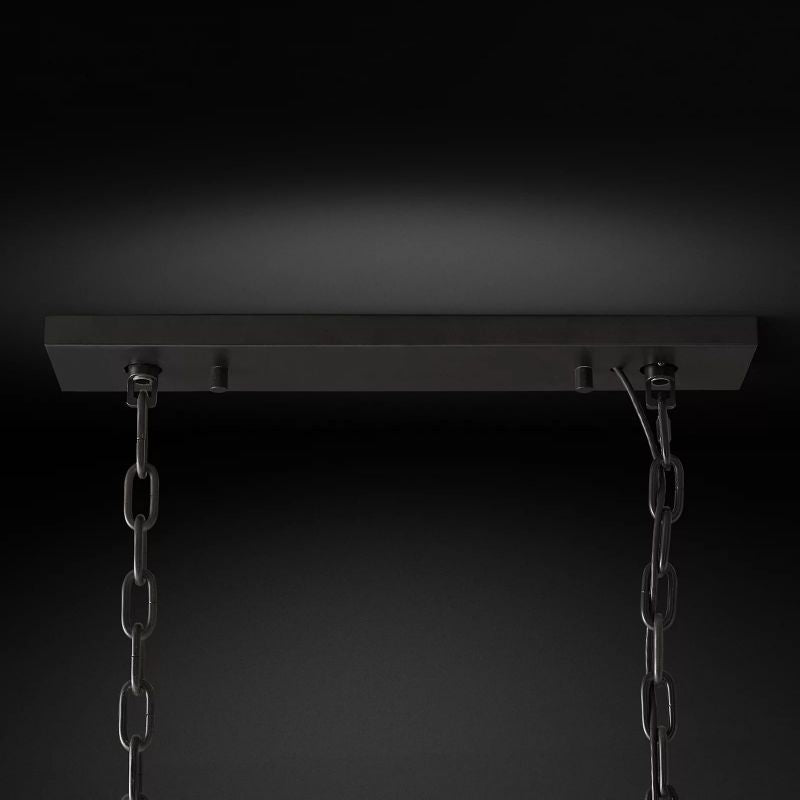 Odeval Rectangular Tiered Chandelier 40"