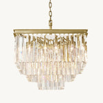 Odeval Tiered Square Chandelier 22"