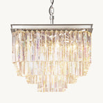 Odeval Tiered Square Chandelier 22"