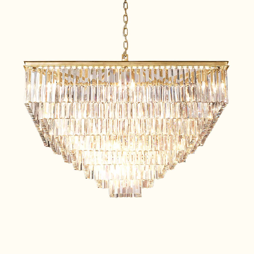 Odeval Tiered Square Chandelier 47"