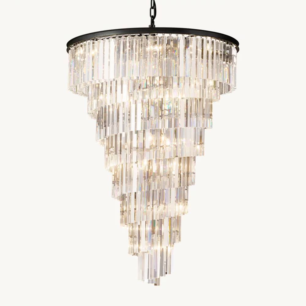 Odeval Triangular Helix Chandelier