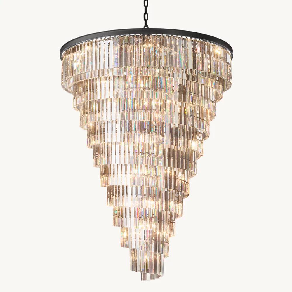 Odeval Triangular Helix Chandelier