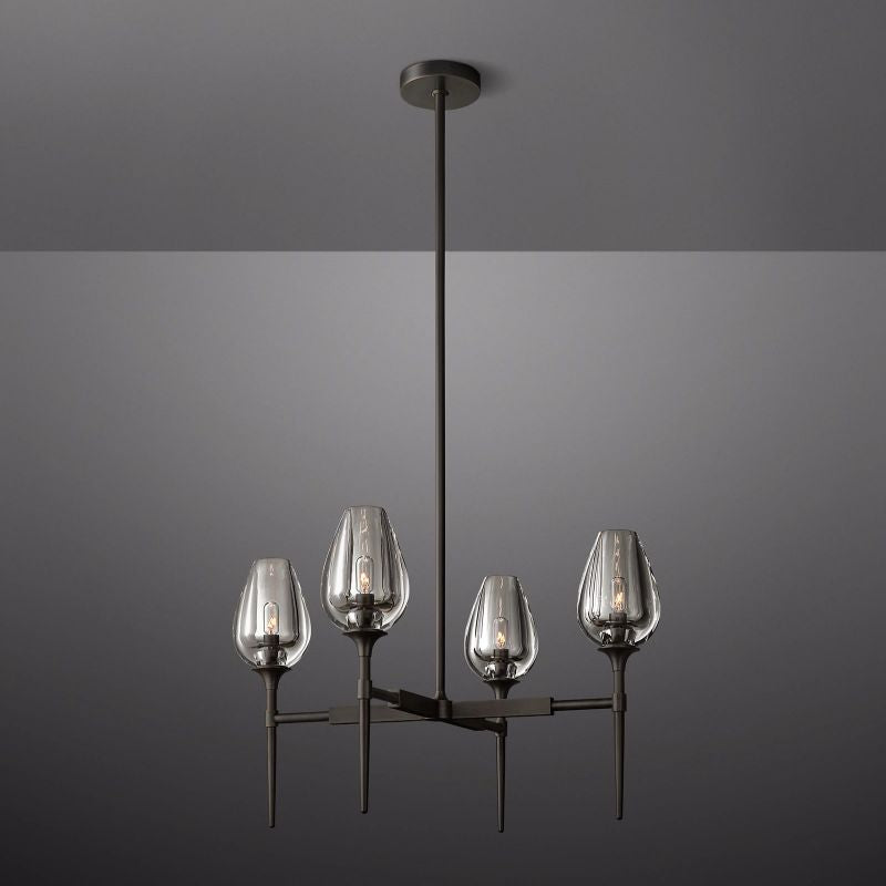 Tulessy Round Chandelier 27"