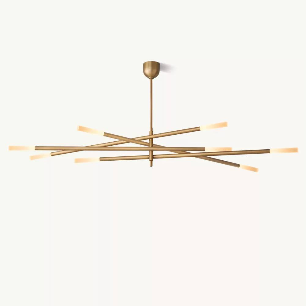 Rousselin Mobile Rod Chandelier 65"