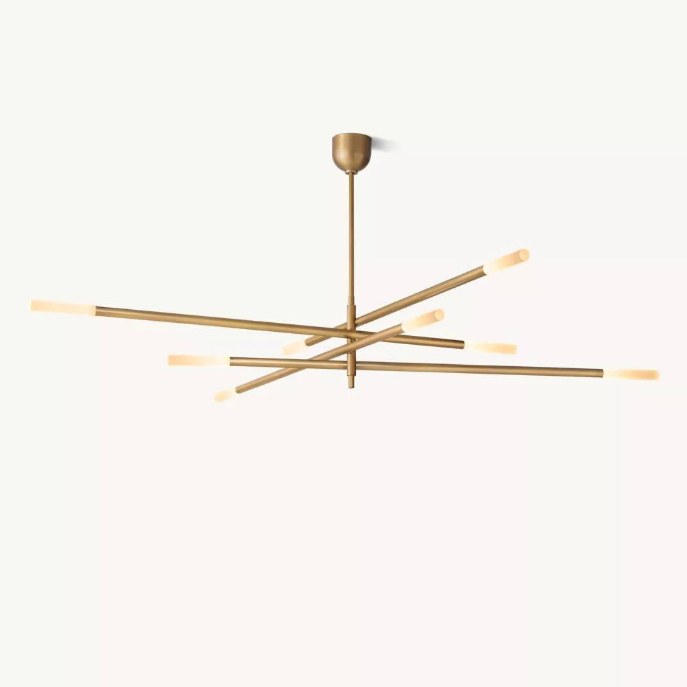 Rousselin Mobile Rod Chandelier 65"