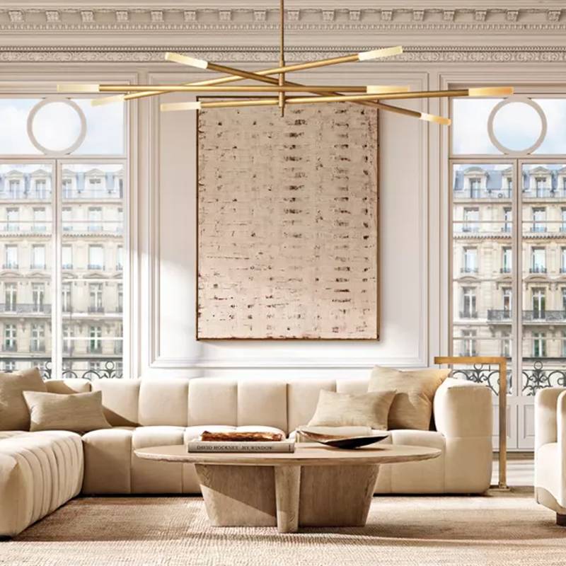 Rousselin Mobile Orb Chandelier